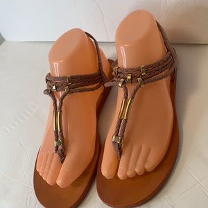 Rouge helium rose pale flat sandals